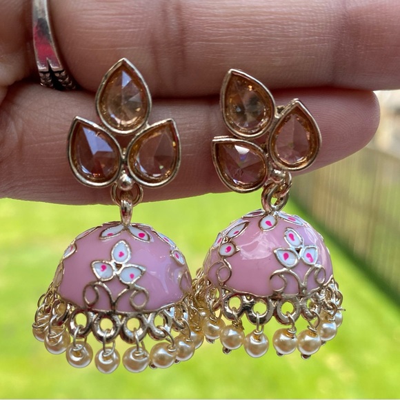 Brand new jhumki Earrings ~ Indian jewelry - Picture 3 of 5